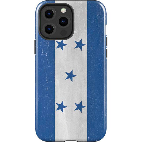 Honduras Flag Distressed iPhone 15 Pro Max Impact Case